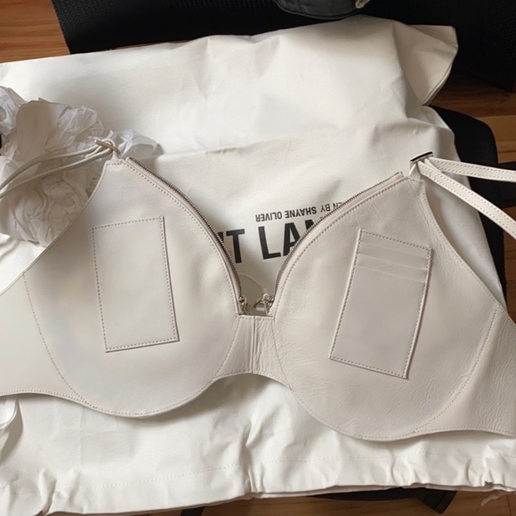 Helmut Lang Shayne Oliver White Leather Bra Bag - Picture 5 of 13